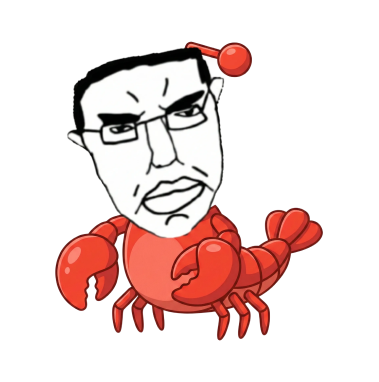 CHUD - Angry crab mascot with human face